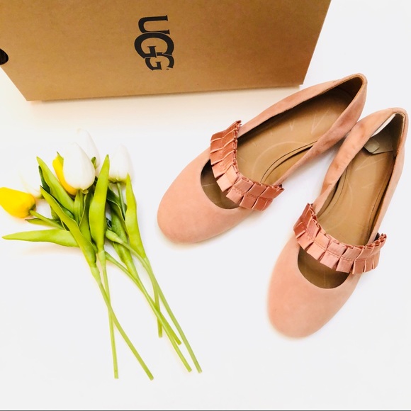 ugg thea ruffle ballet flat
